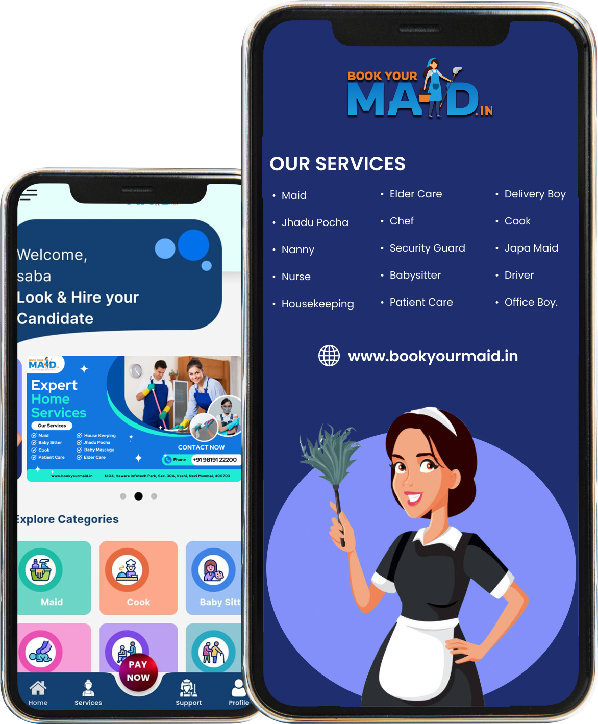 Maid services in Mumbai