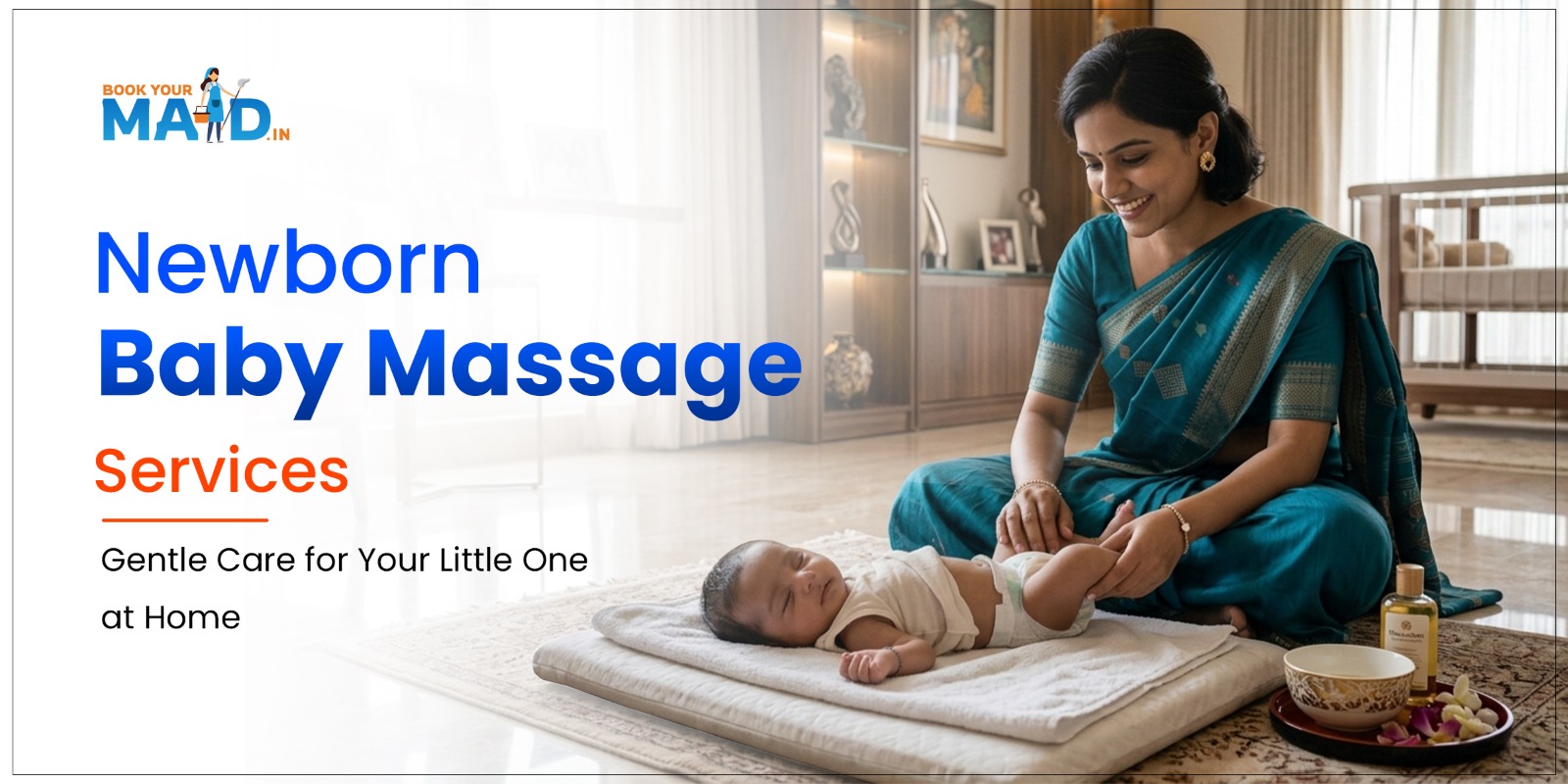 Newborn Baby Massage Services: Gentle  Care for Your Little One at Home  